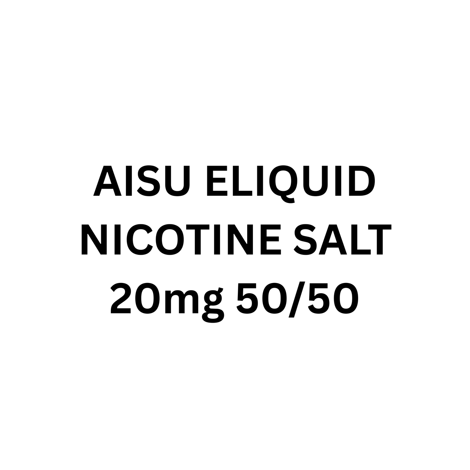 AISU ELIQUID NICOTINE SALT 20mg 50/50 30ml